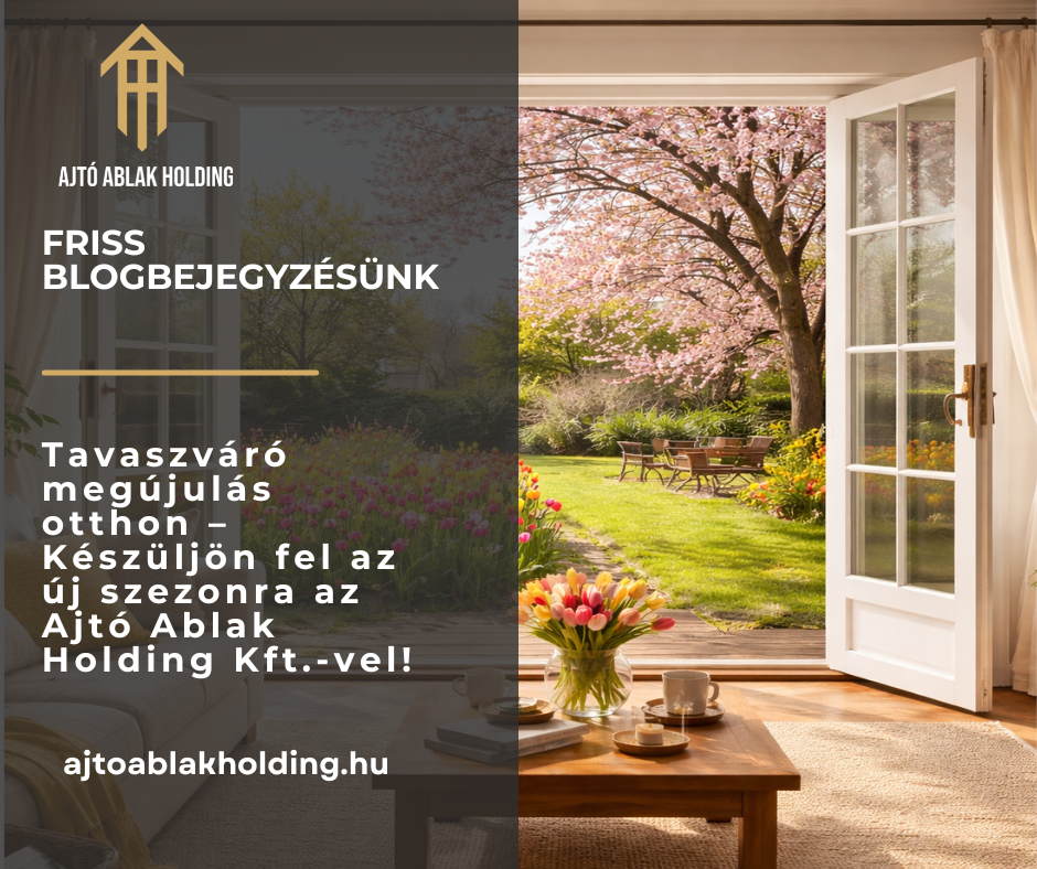 Tavaszváró megújulás otthon – Készüljön fel az új szezonra az Ajtó Ablak Holding Kft.-vel!