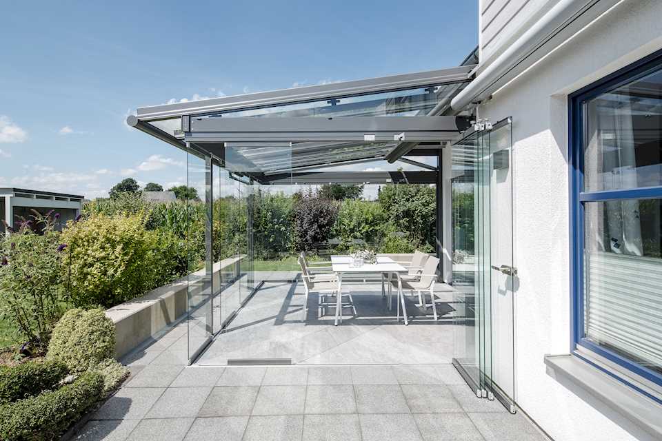 Atrium Plus üvegezett teraszfedés
